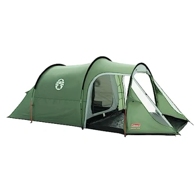 Image of Coleman tent Coastline 3 Plus, compact man tent, person tunnel lightweight camping with awning and windows, Waterproof thanks to 3,000mm water column