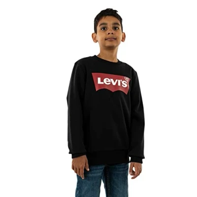 Image of Levi&#039;s Batwing Crewneck Sweatshirt for kids, Size: 6y, Black