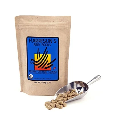 Image of Harrisons Pepper Lifetime Coarse 2.26kg Pellet Complete Bird Food for pionus, Amazons, cockatoos, macaws and other medium to large parrots