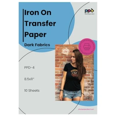 Image of PPD Inkjet Premium T Shirt Transfer Paper A4 for Dark Fabric x 10 Sheets 4