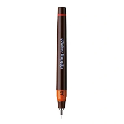 Image of rOtring Isograph Technical Drawing Pen 0.40 mm Refillable Fineliner