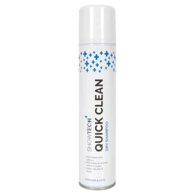 Image of Show Tech+ Quick Clean Dry Shampoo: Instant Refresh Pet Friendly Formula No Water Cleansing Effortless Grooming Convenient &amp; Coat, 200ml