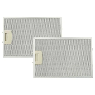 Image of vhbw 2x metal Grease Filter compatible with Siemens LC75650/01, LC75650SD/01, LC75650SD/02, LC75651/01 Extractor Fan,