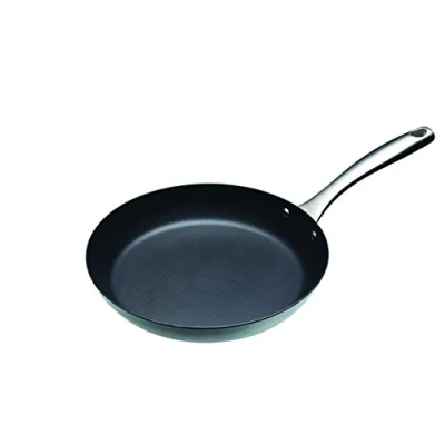 Image of MasterClass MCFP26 Professional Carbon Steel Non Stick Induction Safe Frying Pan, 26 cm (10&quot;) , Black
