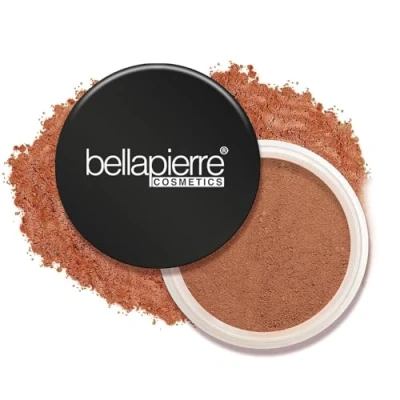 Image of bellapierre Mineral Foundation SPF 15 Loose Powder Vegan &amp; Cruelty Free Natural Makeup Full Coverage Matte Finish Hypoallergenic Oil Talc 9 Grams Chocolate Truffle