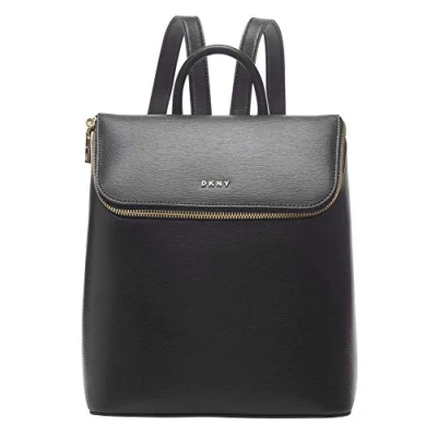 Image of Dkny womens Bryant Tz Backpack, Black/Gold, One Size US,