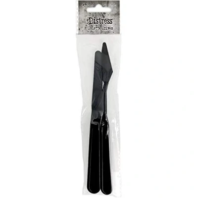 Image of Tim Holtz RANGER Distress Palette Knife Set, Black, 2 Pieces