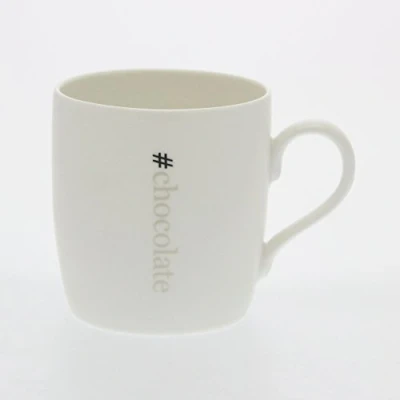 Image of Little Dish Co Fine Bone China Mug Hashtag &#039;# chocolate&#039;