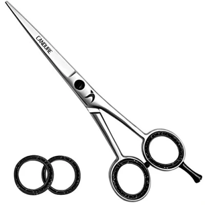 Image of CANDURE Hairdressing Barber Hair Scissor For Professional Hairdressers Barbers Stainless Steel Cutting Shears Salon Barbers, Men, Women, Children and Adults