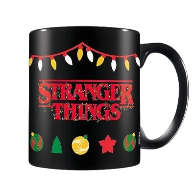 Image of Pyramid International Stranger Things Mug (Christmas Fairy Lights Design) 11oz Coffee in Presentation Gift Box Official Merchandise