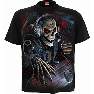 Image of Spiral Pc Gamer Kids T Shirt Black XS