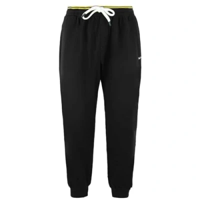Image of Ben Sherman Script Embroidery Stretch Waist Black Mens Track Pants 0065220