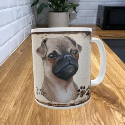 Image of Shawprint Limited JUG Dog 11oz Coffee Mug My Dog&#039;s Rules Theme 735DRMUG