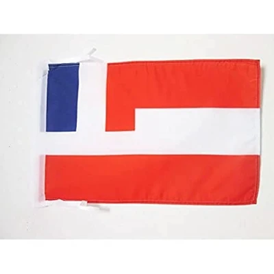Image of AZ Flag French Tahiti 18&#039;&#039; x 12&#039;&#039; 100% Polyester Tahitian Small Banner with Two Cords Fade Resistant Vivid Colors 18x12 in 45x30 Cm