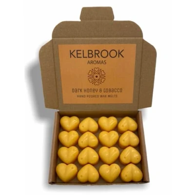 Image of Wax Melts Dark Honey 16 Pack Strong Scented Made in The UK Plastic Free Vegan