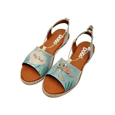 Image of DOGO Women&#039;s Caretta Hey Dude Sandals, Blue, 8 UK
