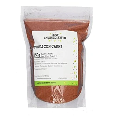 Image of JustIngredients Essentials Chilli Con Carne Blend, 250 g Pack of 5