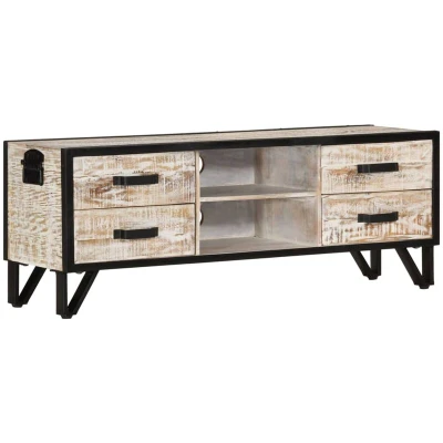 Image of vidaXL TV Cabinet 110x30x41 cm Solid Acacia Wood