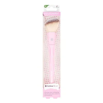 Image of Brushworks Contour Brush, Pink, One Size