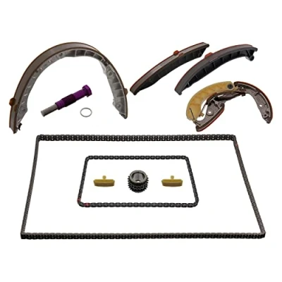 Image of 94610516975, 94610516975S3, 94810516910, 94810516910S3 Timing chain Kit FEBI BILSTEIN 47715 Duplex, Simplex, Closed PORSCHE: Macan