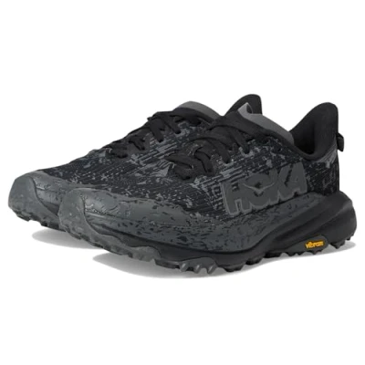 Image of HOKA Speedgoat 6 Trail running shoes, Women&#039;s, Size: 3.5, Black/outer orbit Textile/synthetics