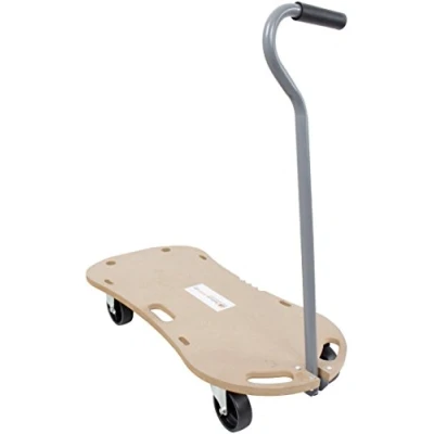 Image of 300kg Wooden Hand Dolly Trolley Cart Furniture Moving Platform Mover with Handle