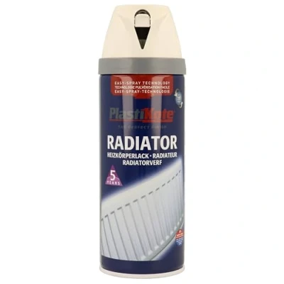 Image of Plasti kote 26102 400ml Radiator Satin Spray Paint White