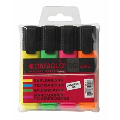 Image of Dataglo SQ Highlighters Assorted (4pk)