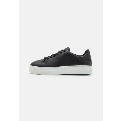 Image of Selected Homme Slhdavid Chunky Trainers, Men&#039;s, Size: 6, Black Leather