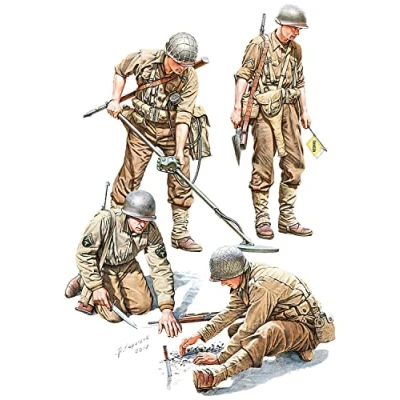 Image of Miniart MIN35251 1:35 US Mine Detectors Scale Model kit, Molded Color