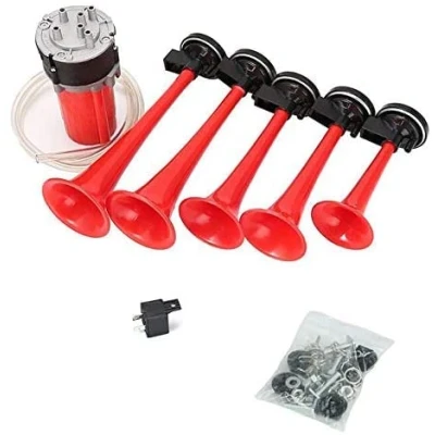 Image of Netagon 12V Loud Tune Musical Air Horn Full Kit Ideal for Car Van Truck Boat (Dixie Tune)