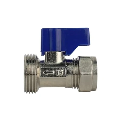 Image of Plumb Bliss Straight Washing Machine Valve (15mm x 3/4&quot;)