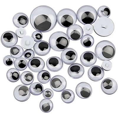 Image of Googly Eyes, D: 8 20 mm, sewing, 24 asstd