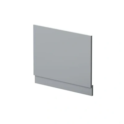 Image of 700mm Straight Reversible Bath End Panel &amp; Plinth Satin Grey