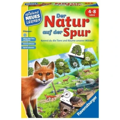 Image of Ravensburger 25041 On the Trail Nature, wildlife, trace search Play and Learn, Yellow