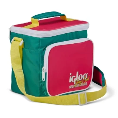 Image of Igloo Retro Cooler, Flat Knit, Neon