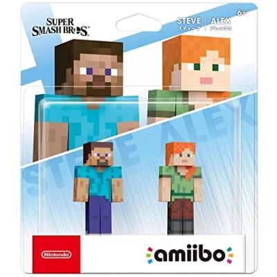 Image of amiibo Steve + Alex 2 pack Super Smash Bros. Series