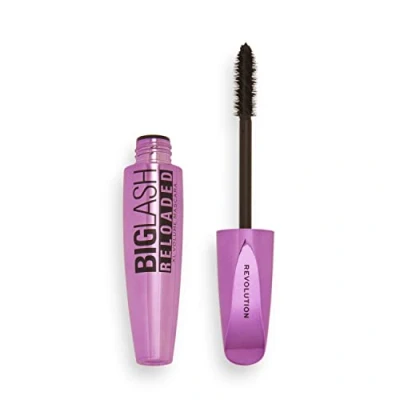 Image of Makeup Revolution Big Lash Reloaded Volume Mascara, Waterproof &amp; Volumising, Black, 8g