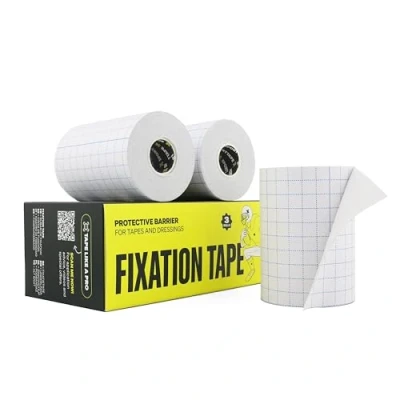 Image of 3 Rolls SPORTTAPE Fixation Tape 10cm x 10m Non Woven Dressing Retention Tape, Strong Adhesive Fabric Medical for Dressings Wound Protection Fixing Henna