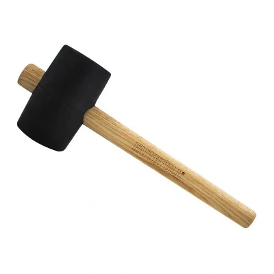 Image of Faithfull FSC Black Rubber Mallet 24oz