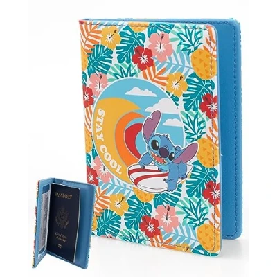 Image of Disney Lilo &amp; Stitch Passport Holder Travel Accessories Officially Licensed, Multicolor, Classic