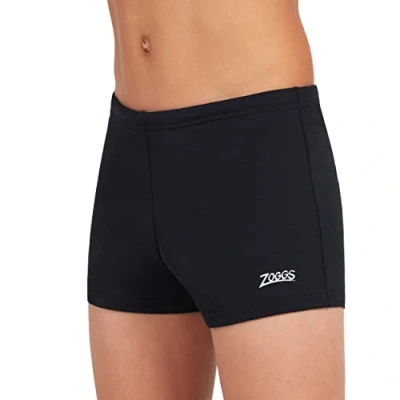 Image of Zoggs Boy&#039;s Cottesloe Hip Racer Board Shorts, Black, 14 15 Years