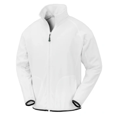 Image of Result Genuine Recycled Mens Microfleece Jacket (M) (White)