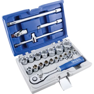 Image of Britool E032900B Metric Drive Socket Set, 1/2&quot;, 22 Pcs