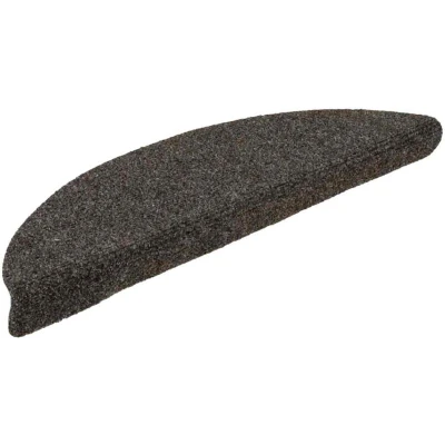 Image of vidaXL Self adhesive Stair Mats 15pcs Anthracite 56x17x3cm Needle Punch