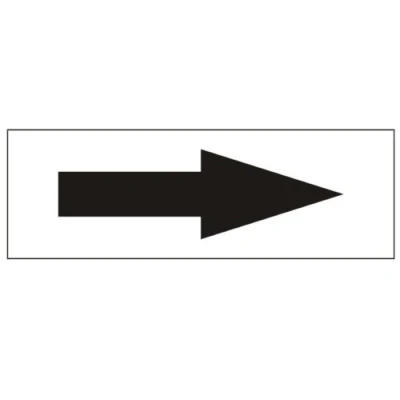 Image of Arrow Right Door Sign 300mm x 100mm Self Adhesive