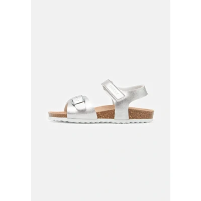 Image of Geox Women&#039;s J Adriel Girl Sandal, Silver, 12.5 UK Narrow