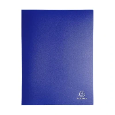 Image of A4 Display Book Soft Eco Polypropylene 20 Pocket Blue Exacompta
