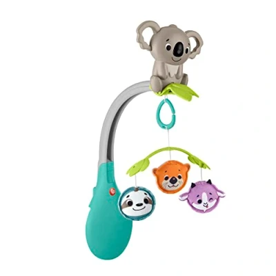 Image of ​Fisher Price 3 in 1 Soothe &amp; Play Mobile for Use On Cribs and Strollers with Take Along Toy Babies from Birth Up