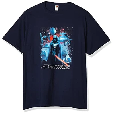 Image of Star Wars Men&#039;s Returning Battalion Graphic T Shirt Blue XXL